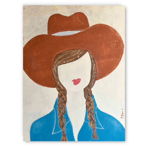 Cowgirl with Braids